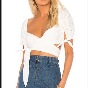 For Love & Lemons white crop top